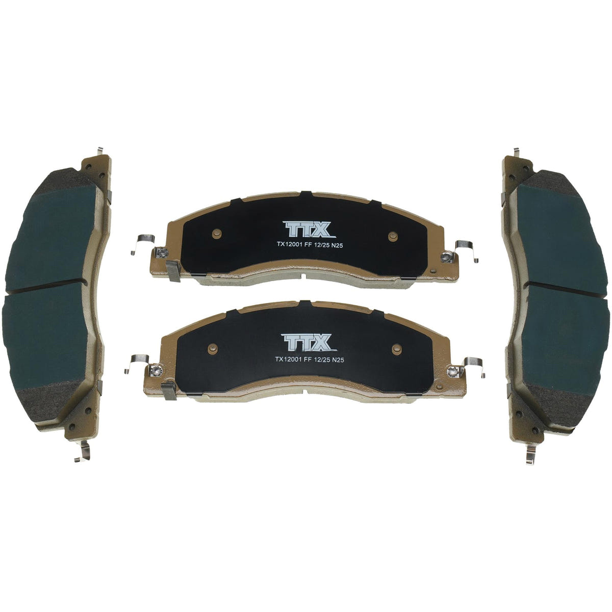 Mevotech TTX SuperMet Front Brake Pads for 09-18 Dodge Ram 2500 and 3500