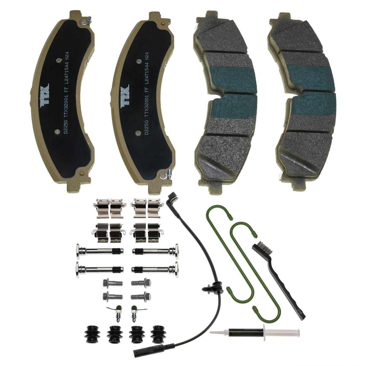 Mevotech TTX SuperMet Front and Rear Brake Pads for 20-24 GM 2500HD and 3500HD