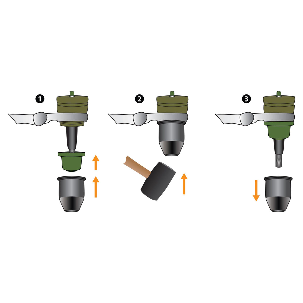 Mevotech TTX Suspension Track Bar Ball Joint for 05-23 Ford F250 and F350 for 05-19 F450 and F550