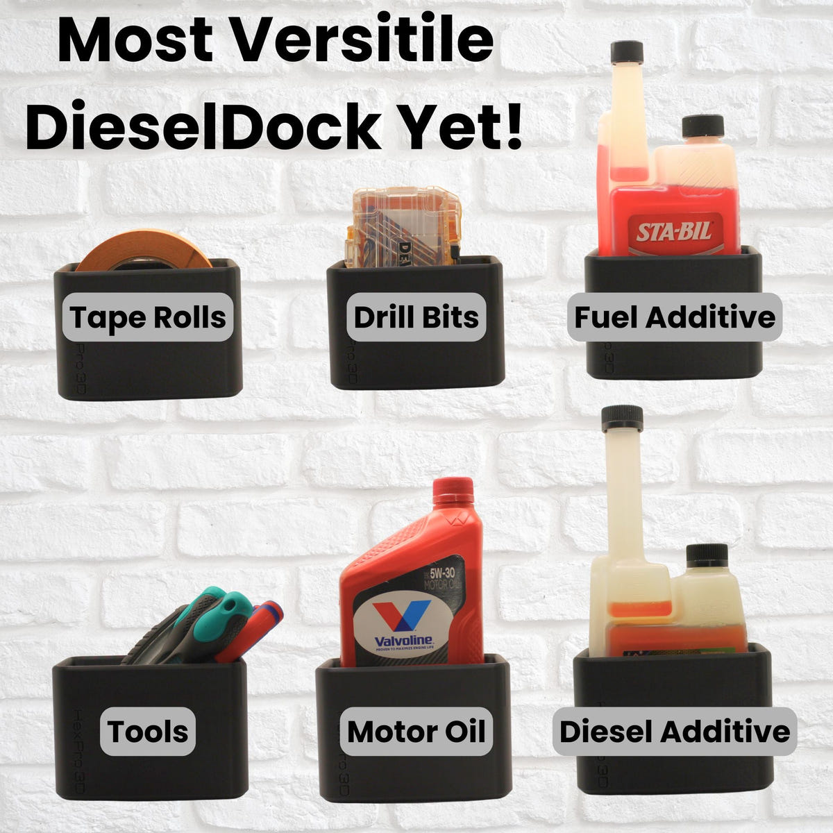 HexPro3D DieselDock™ Universal Magnetic Organizer