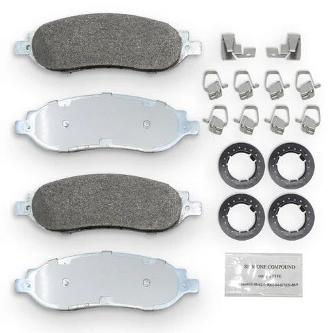 NRS Galvanized Disc Brake Pad Set Front and Rear 05 07 Ford SuperDuty