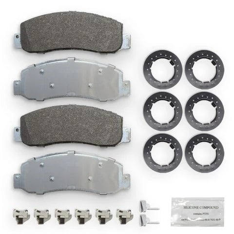 NRS Galvanized Disc Brake Pad Set Front and Rear 08 12 Ford SuperDuty