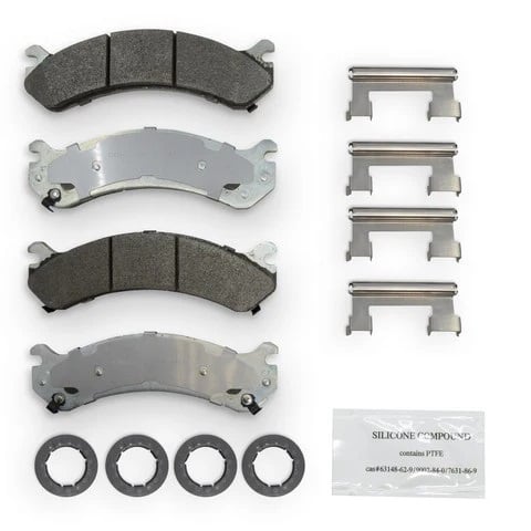 NRS Galvanized Disc Brake Pad Set Front for 01-10 GM 2500HD and 3500