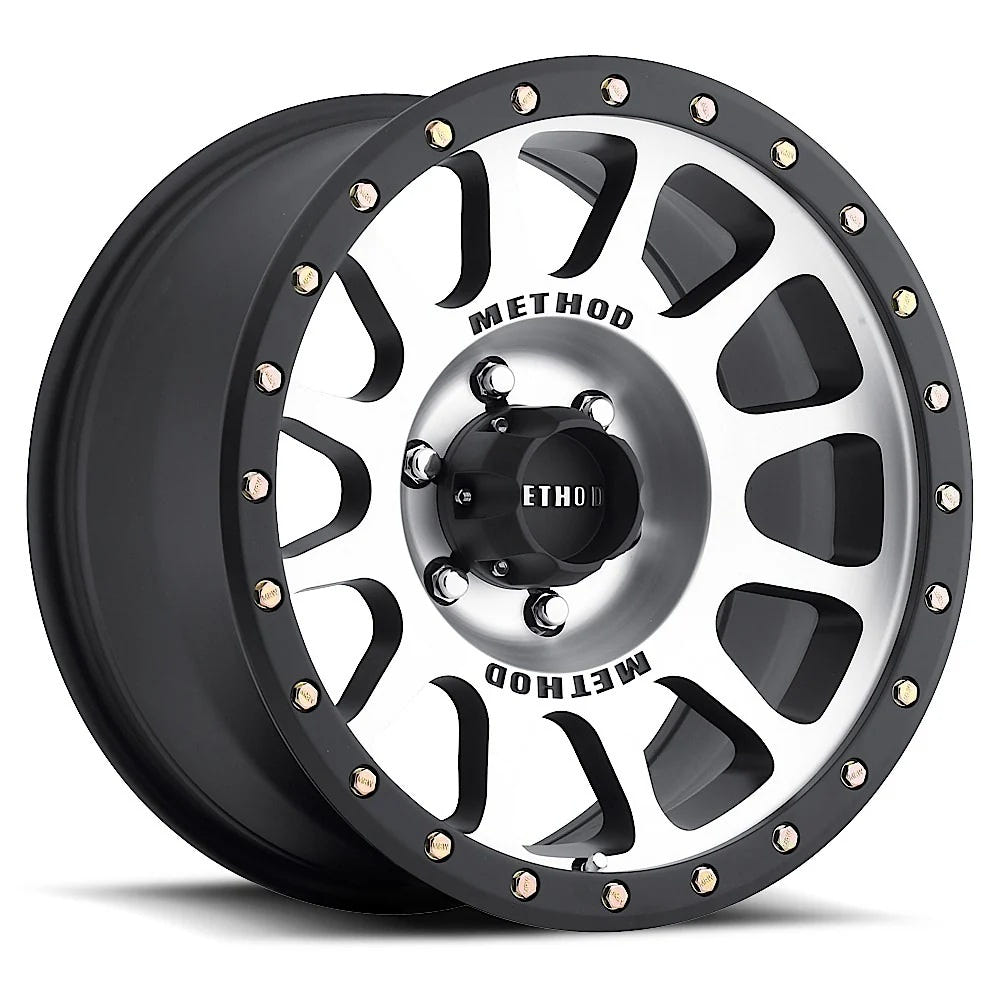 Method Race Wheels 305 NV Standard for 17-20" 8x6.5 for 94-19 Ram and for 01-10 GM and for 94-97 Ford