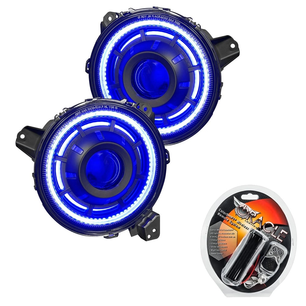 Oracle Lighting LED Pre-Assembled Halo Headlights for 20-23 Jeep Wrangler JL and Gladiator JT
