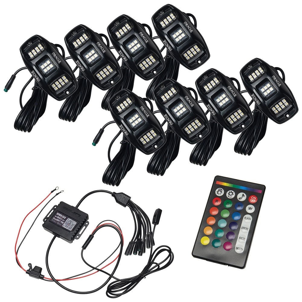 Oracle Lighting Colorshift RGB+W Underbody Wheel Well Rock Light Set