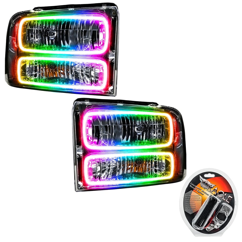 Oracle Lighting LED Pre-Assembled Halo Headlights for 05-07 Ford 6.0L Powerstroke