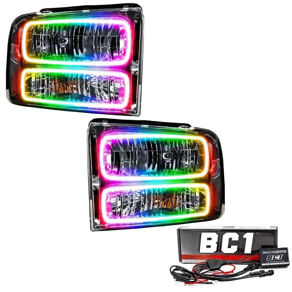 Oracle Lighting LED Pre-Assembled Halo Headlights for 05-07 Ford 6.0L Powerstroke