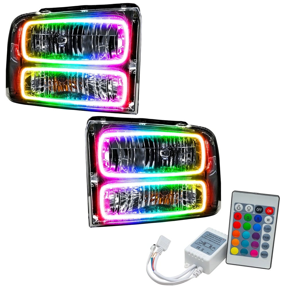 Oracle Lighting LED Pre-Assembled Halo Headlights for 05-07 Ford 6.0L Powerstroke