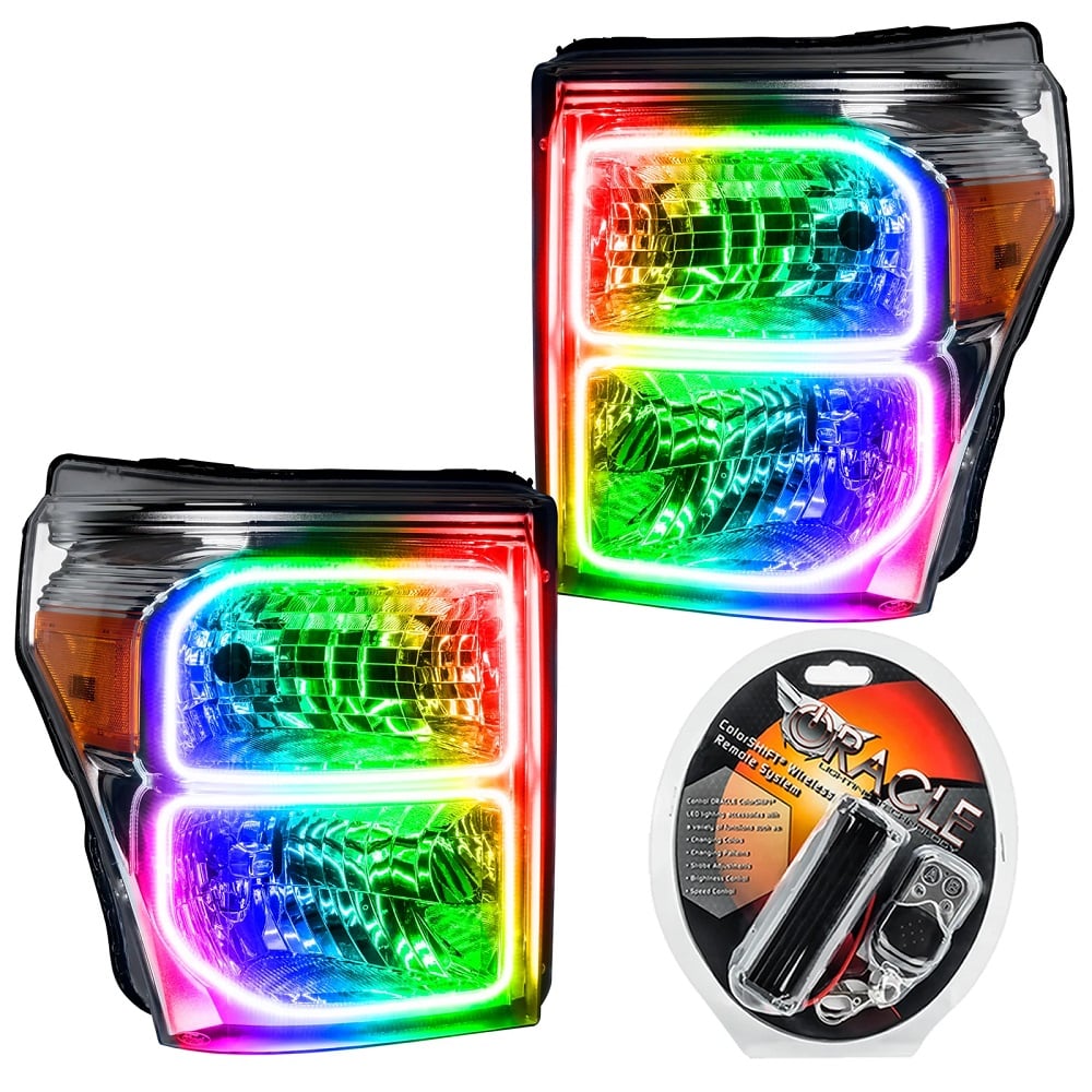 Oracle Lighting LED Pre-Assembled Halo Headlights for 11-16 Ford 6.7L Powerstroke