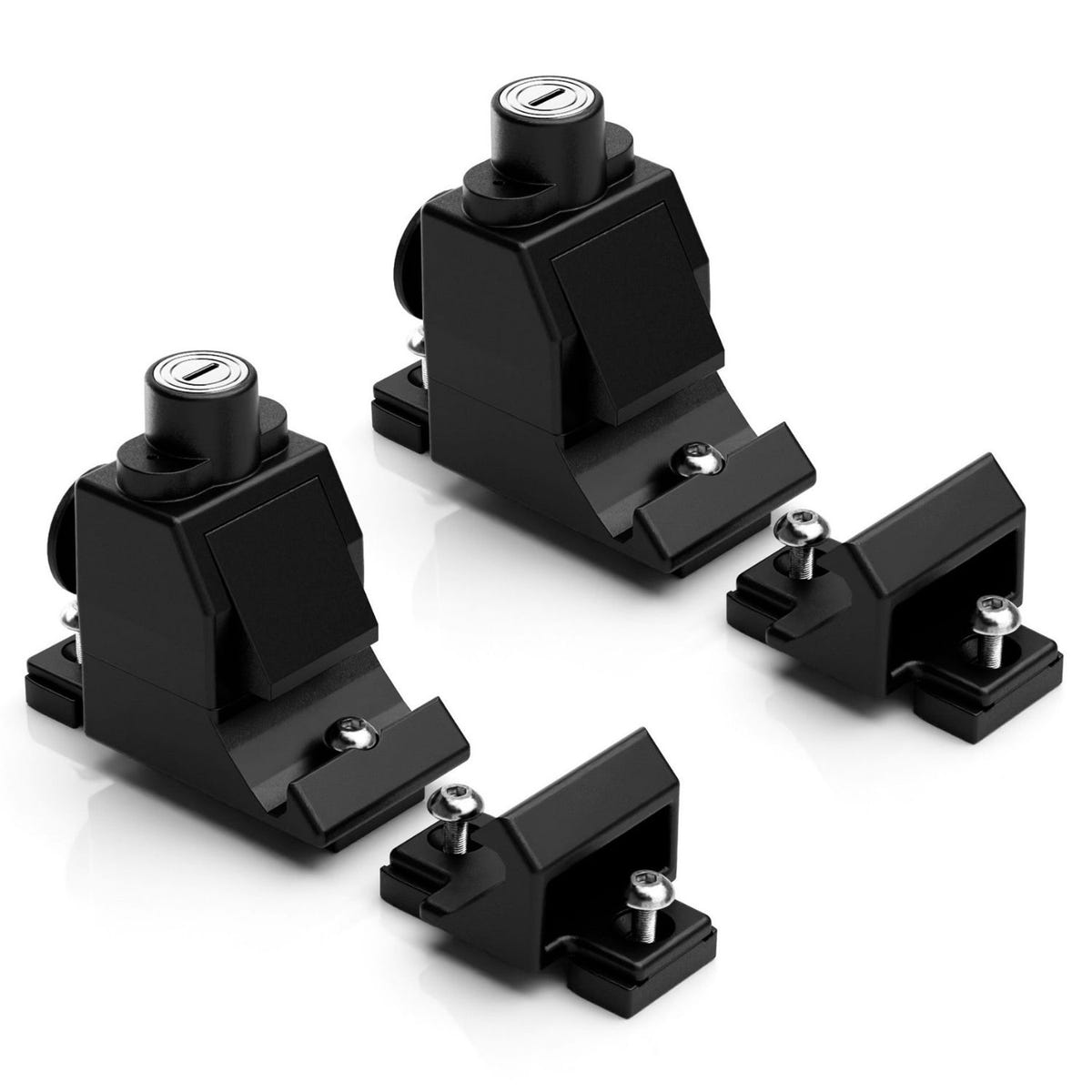 Keyed Stack Lock system securing full Milwaukee Packout organizer stacks