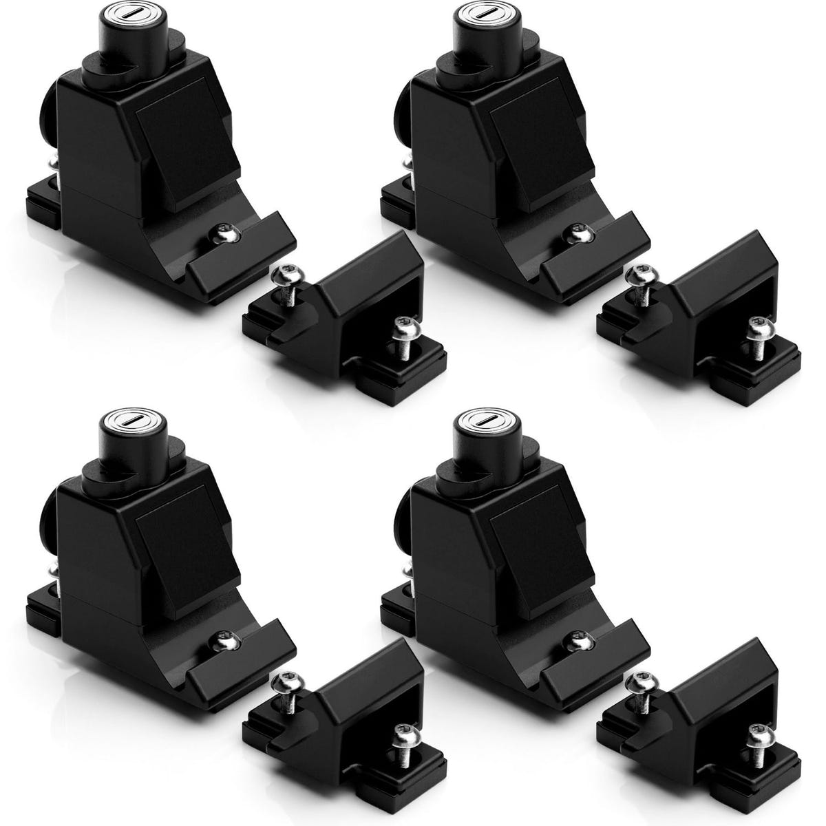 Integral Truck Stack Lock mounted to 1-5/8-inch Unistrut rail