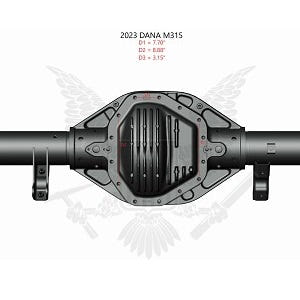 PMF HD Fabricated Dana M315 Rear Differential Cover 23-26 Ford F-350/F-450 Superduty DRW