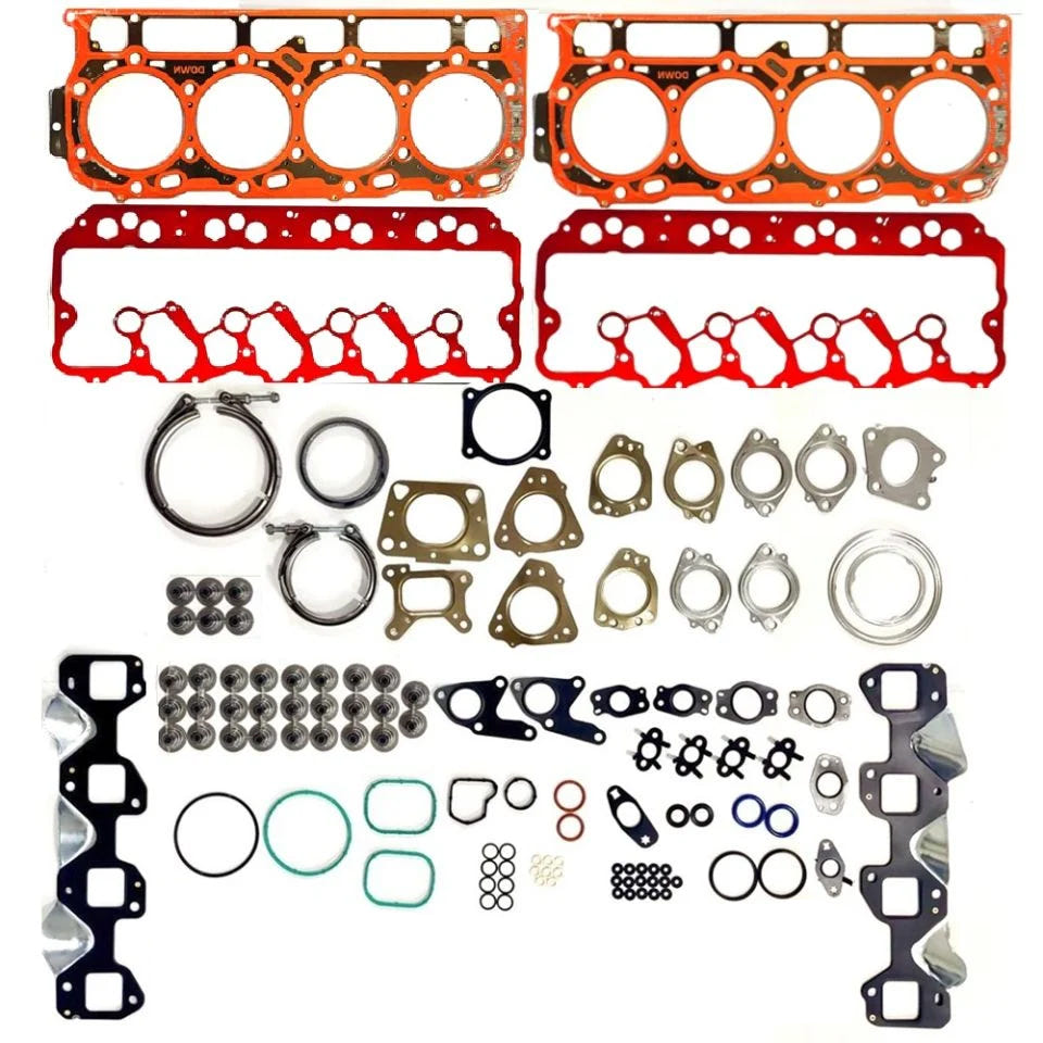 Power Stroke Products MLS Cylinder Head Gaskets &amp; Gasket Set With Fuel Lines for 17-25 GM 6.6L Duramax L