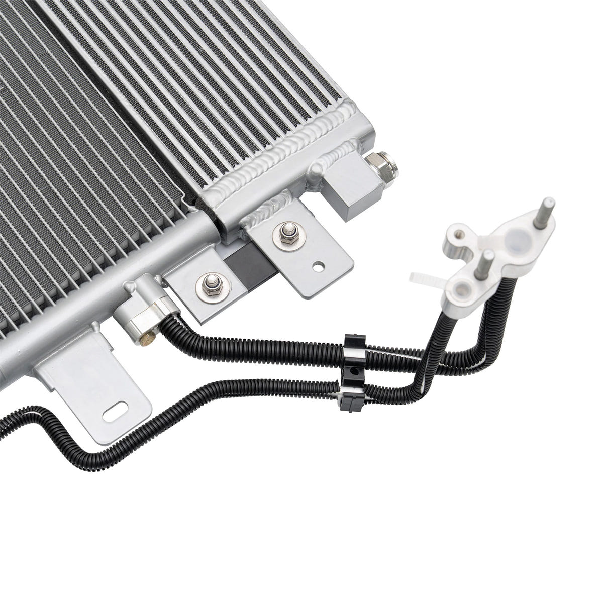 PPE 68RFE Bar and Plate Transmission Cooler and A/C Condenser Kit 10-12 Ram 6.7L Cummins