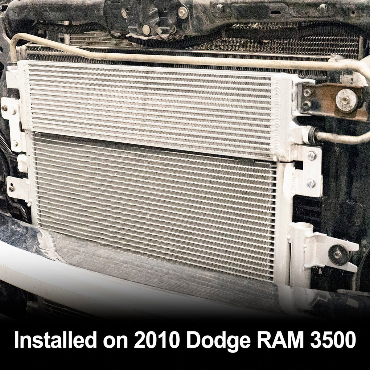 PPE 68RFE Bar and Plate Transmission Cooler and A/C Condenser Kit 10-12 Ram 6.7L Cummins