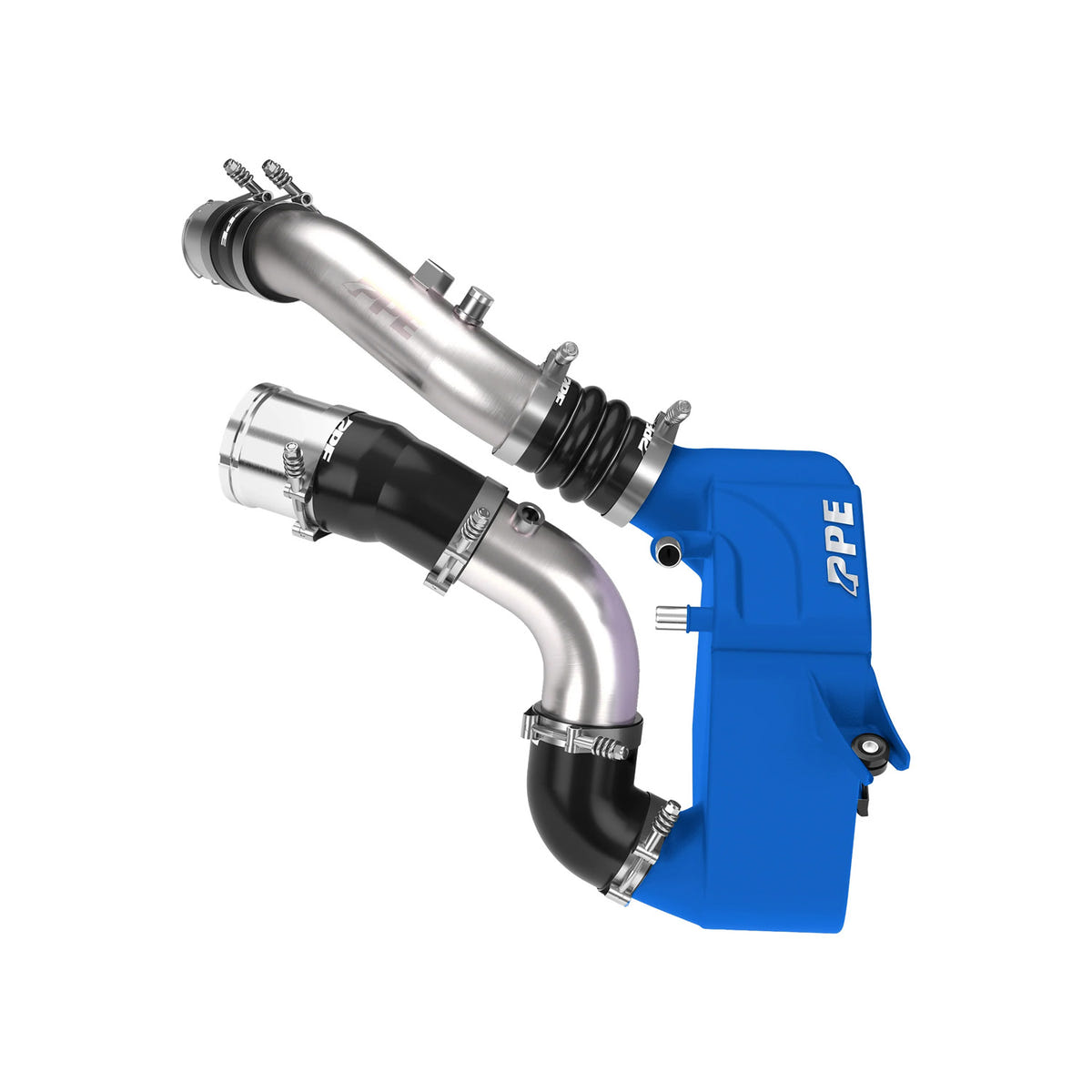 PPE Air-to-Water Intercooler with Brushed Charge Pipes 11-26 Ford 6.7L Powerstroke