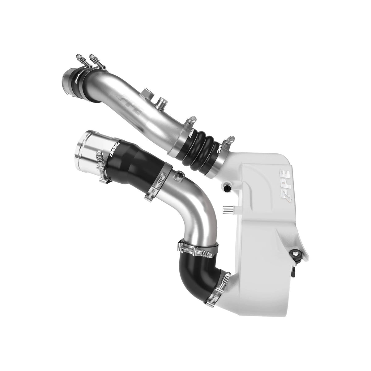 PPE Air-to-Water Intercooler with Brushed Charge Pipes 11-26 Ford 6.7L Powerstroke