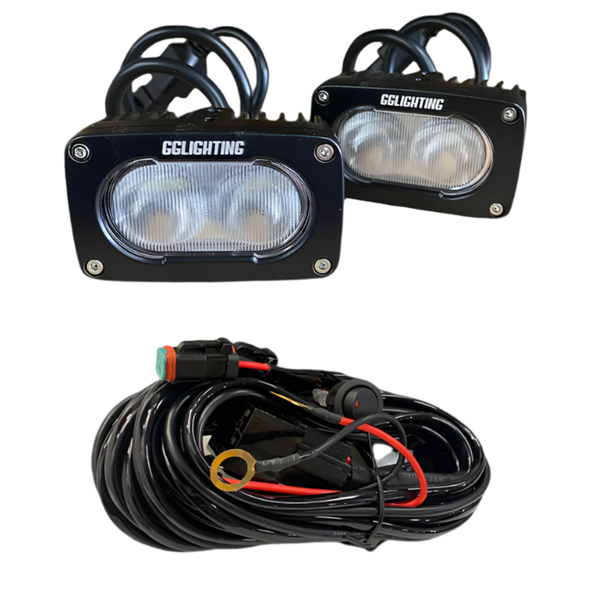 GG Lighting GP10 Offroad Dual Color LED Pod Bundle