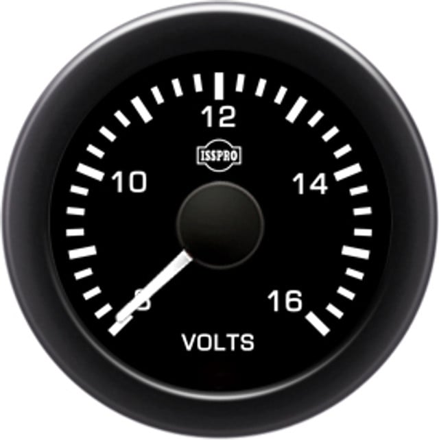 Isspro EV3 Electronic Voltmeter Gauge 12V and 24V