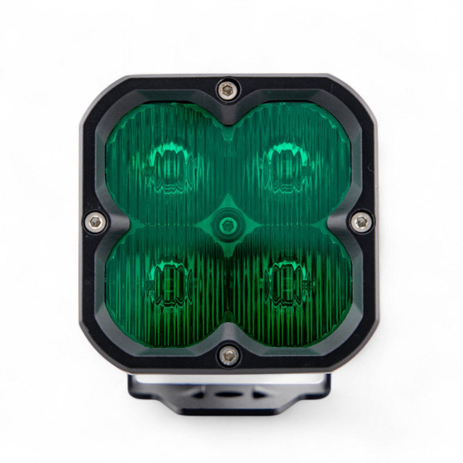 GG Lighting Race Series Green LED Flood Pattern Pod Light