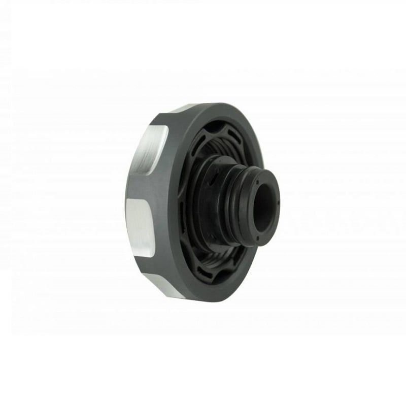 Sinister Diesel Anodized Gray Coolant Reservoir Cap for 01-16 GM 6.6L Duramax