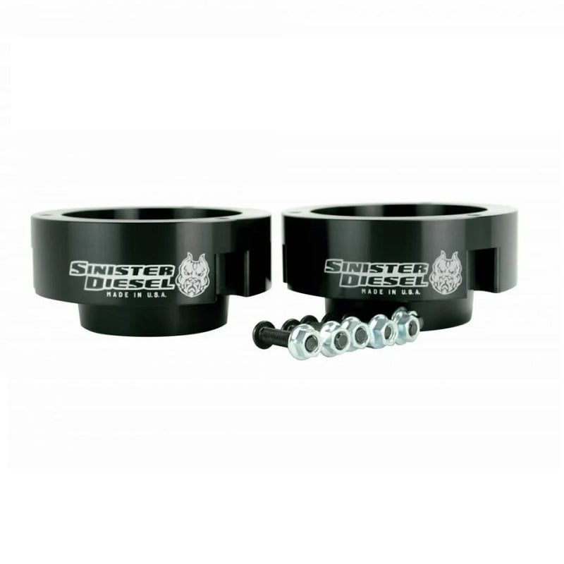 Sinister Diesel 2" Leveling Coil Spring Spacer Kit for 94-12 Ram 2500 and 3500 4WD