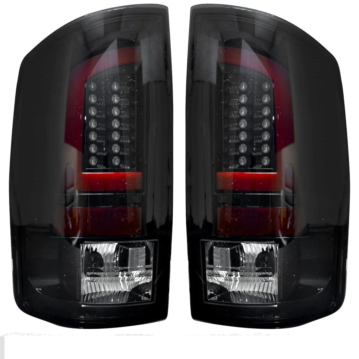 RECON LED and OLED Ultra Bright Tail Lights for 07-09 Dodge Ram 2500 and 3500