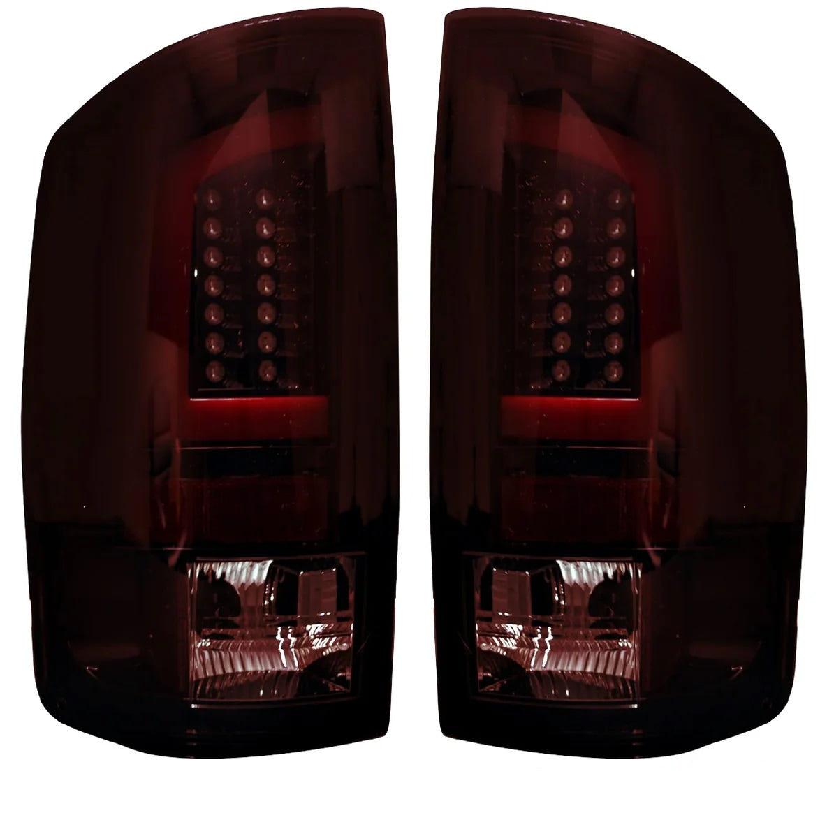 RECON LED and OLED Ultra Bright Tail Lights for 07-09 Dodge Ram 2500 and 3500