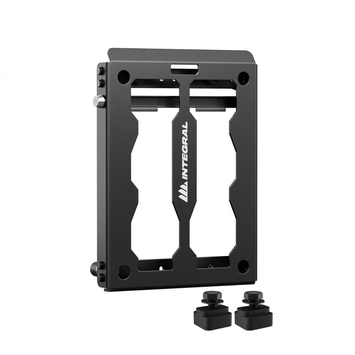 Integral Trucks Half Panel Kit attached to factory Mopar utility rails on a 2019-2026 Ram 1500 truck bed