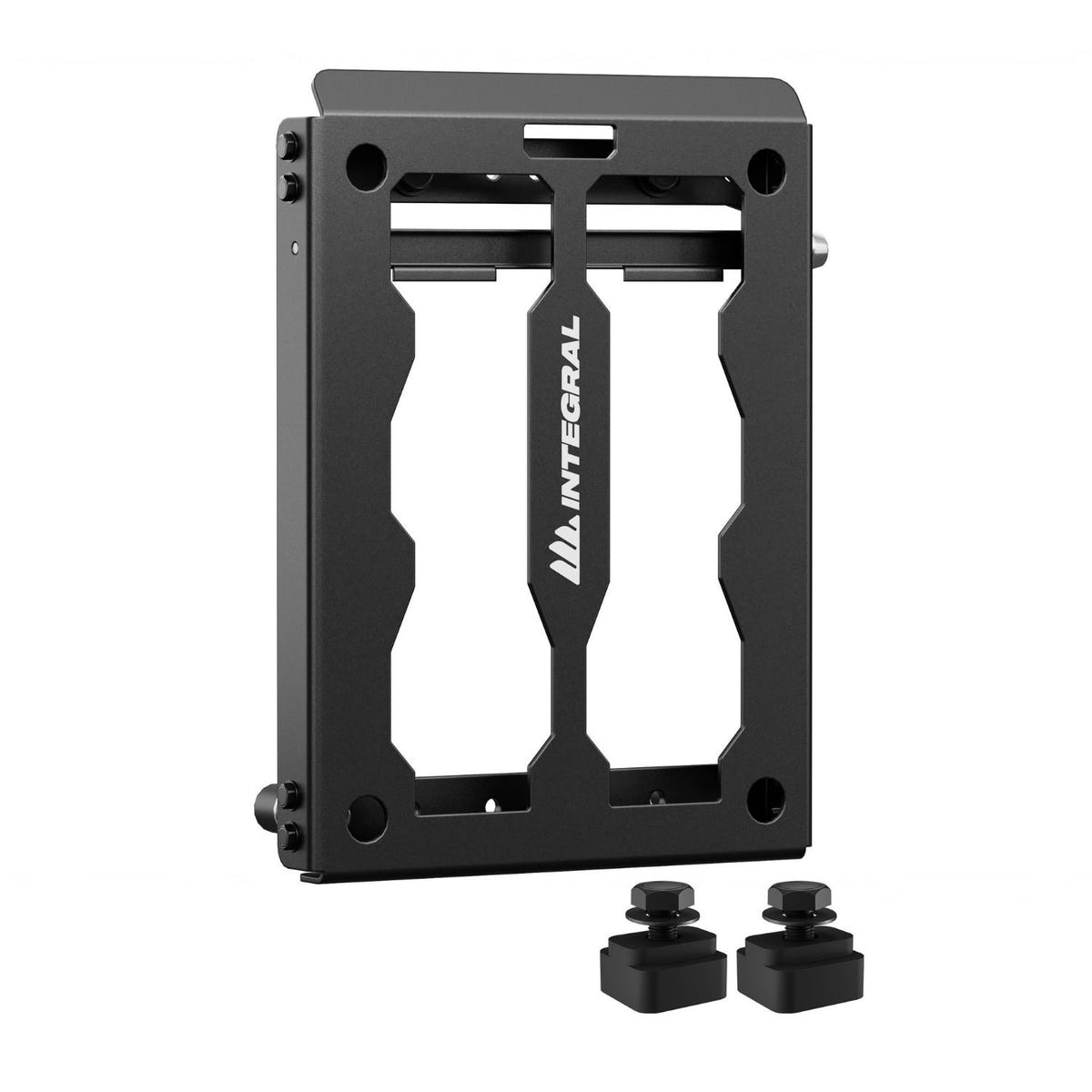 Integral cargo organization half panel with keyed locking mounts for a 2019-2026 Ram 1500