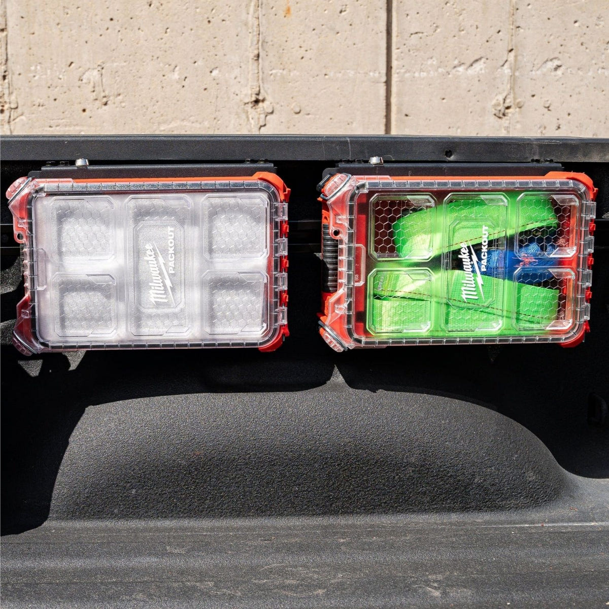 Integral Truck Half Panel Kit for 2019-2026 Ram 2500 and 3500 standard bed trucks compatible with Milwaukee Packout organizers