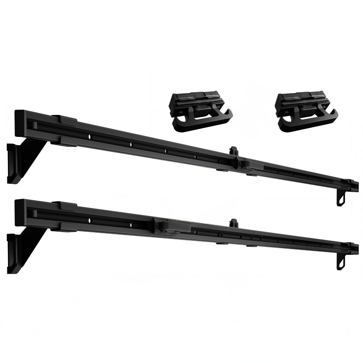 Integral Rail Kit installed on a 2019+ Ram 2500 HD long bed truck with Slide-N-Lock tie-down cleats