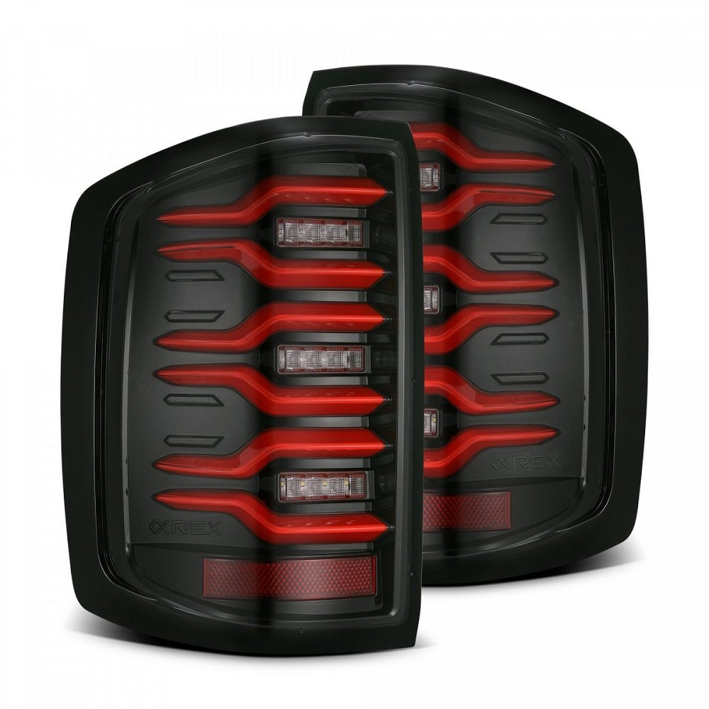 Alpharex LUXX-Series LED Tail Lights for 15-19 GM 2500HD and 3500