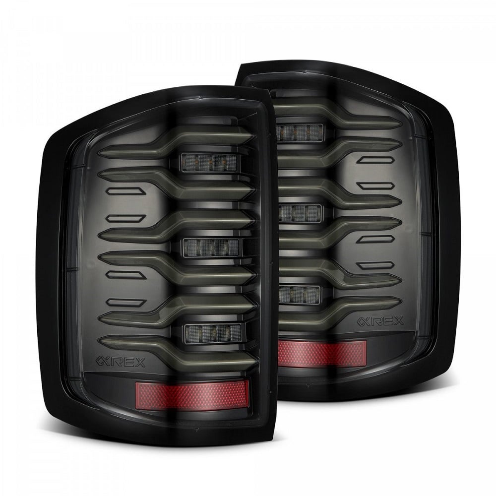 Alpharex LUXX-Series LED Tail Lights for 15-19 GM 2500HD and 3500