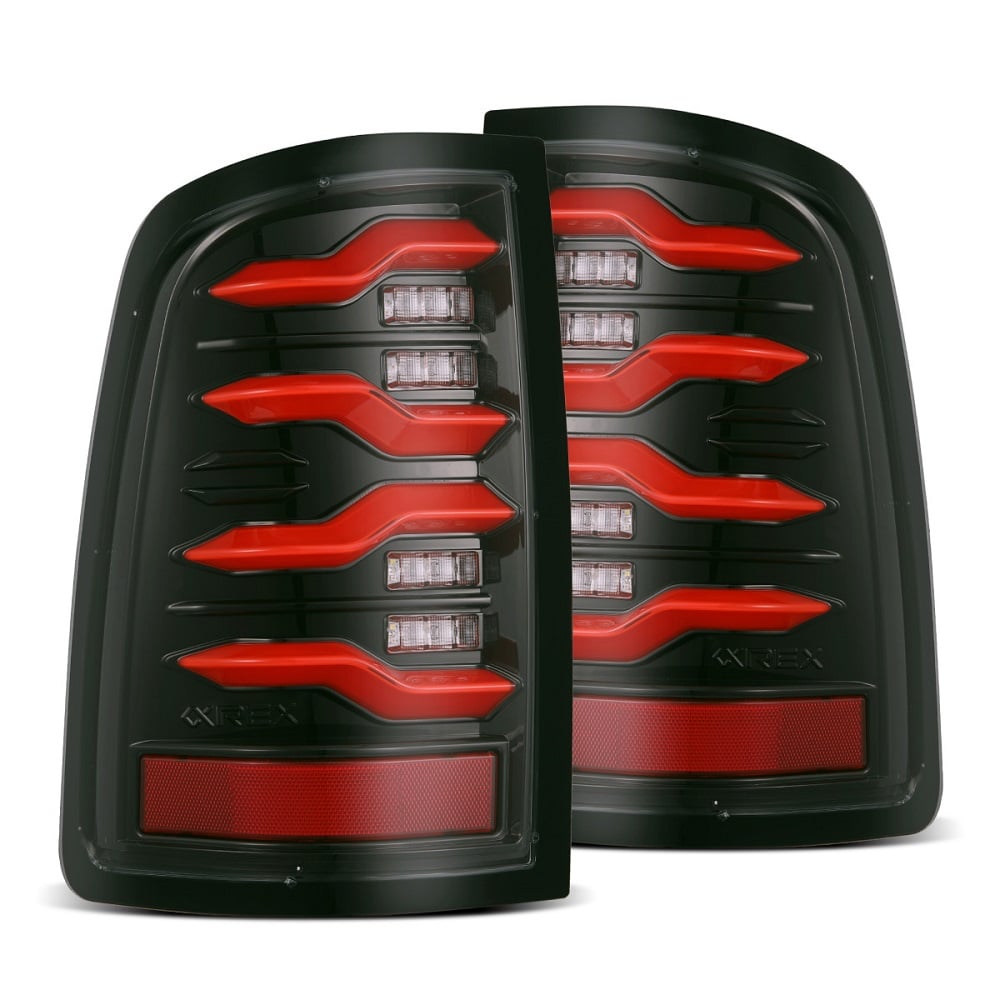 Alpharex LUXX-Series LED Tail Lights for 10-18 Dodge Ram 2500 and 3500