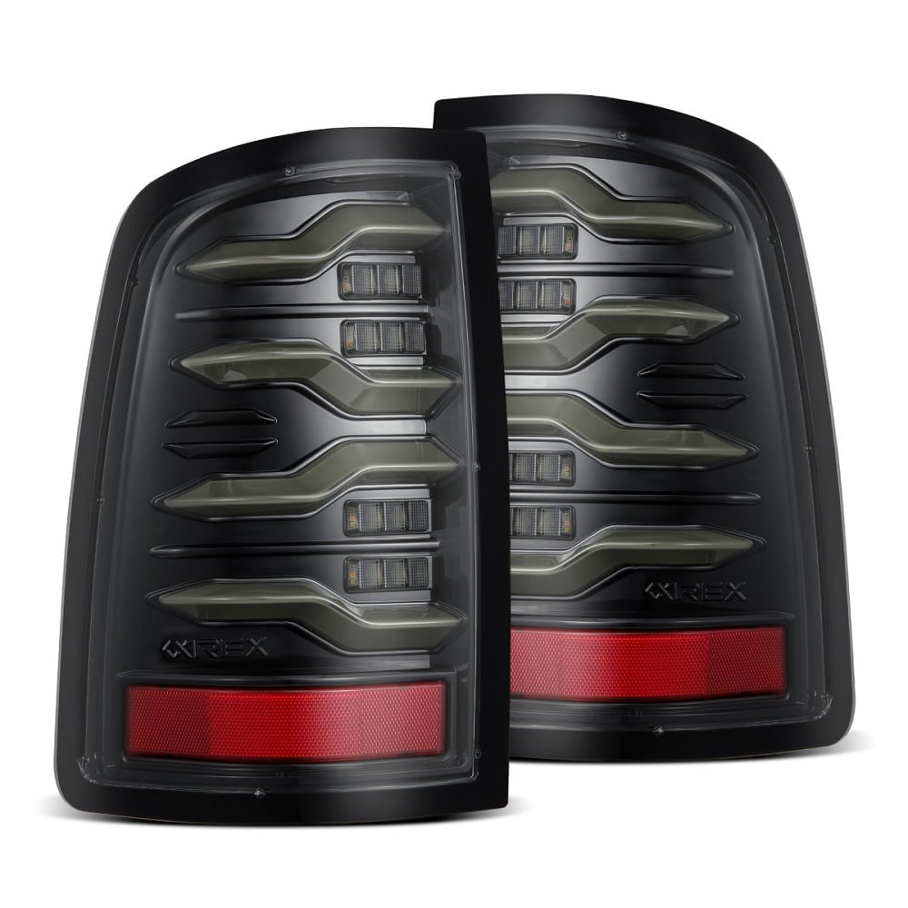 Alpharex LUXX-Series LED Tail Lights for 10-18 Dodge Ram 2500 and 3500