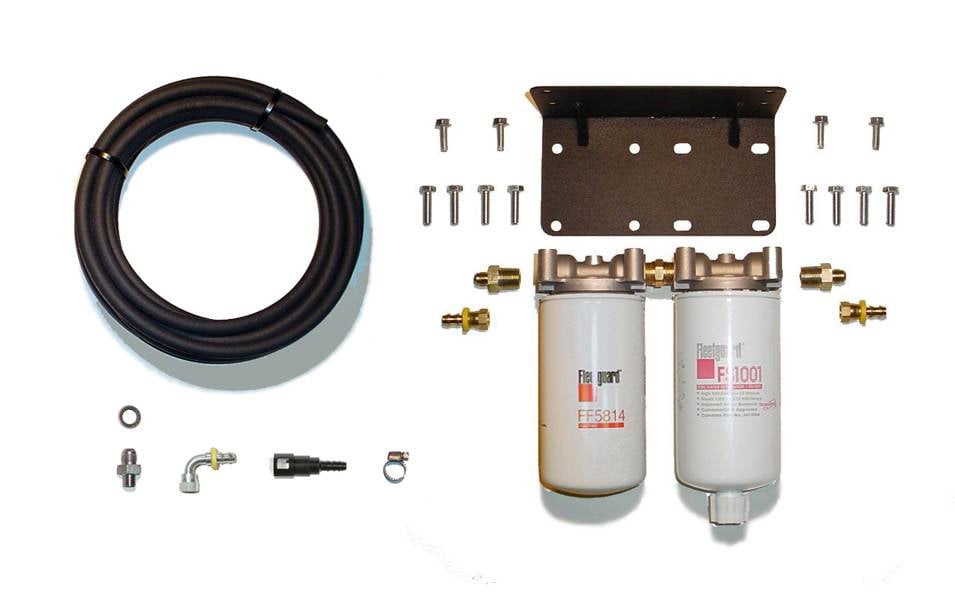 Glacier Diesel Severe Service Twin Filter System for 03-07 Dodge 5.9L Cummins with In-Tank Pump