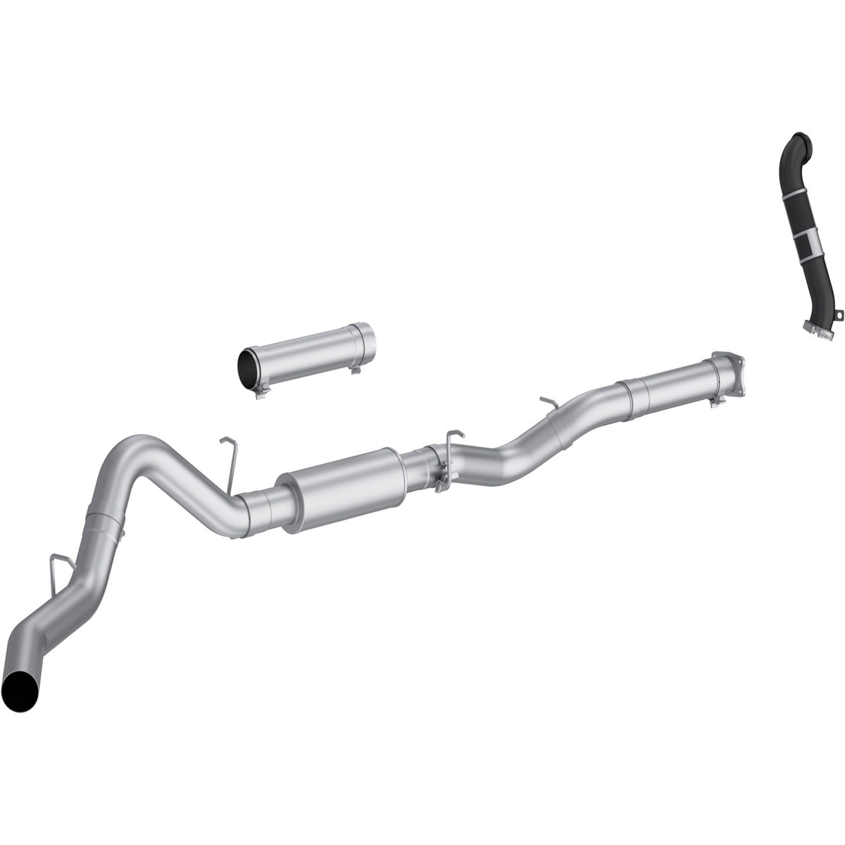 MBRP 4" Cat-Back Tour Profile Single Side Exit Exhaust 04.5-05 GM 6.6L Duramax LLY