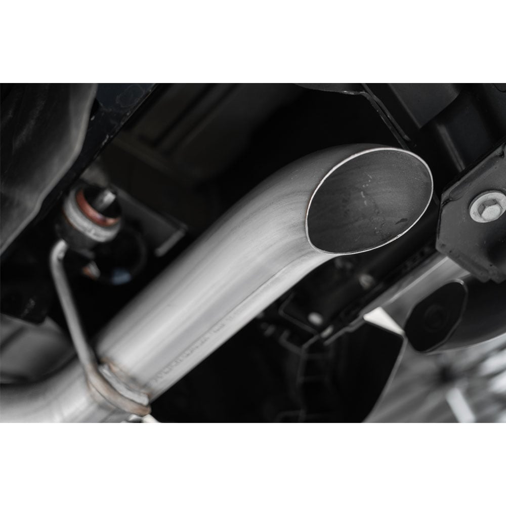 MBRP Armor Plus DPF-Back 3-Inch T409 Exhaust with Turndown for 21-23 Jeep Gladiator JT 3.0L EcoDiesel