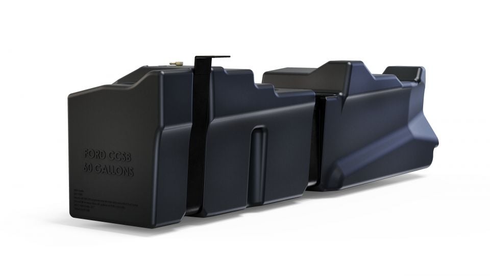 S&amp;B 56 Gallon Replacement Fuel Tank for 11-16 6.7L Ford Powerstroke Crew Cab Short Bed