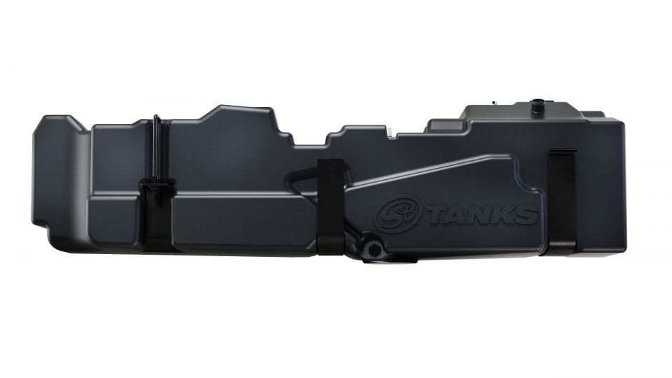 S&amp;B 56 Gallon Replacement Fuel Tank for 11-16 6.7L Ford Powerstroke Crew Cab Short Bed