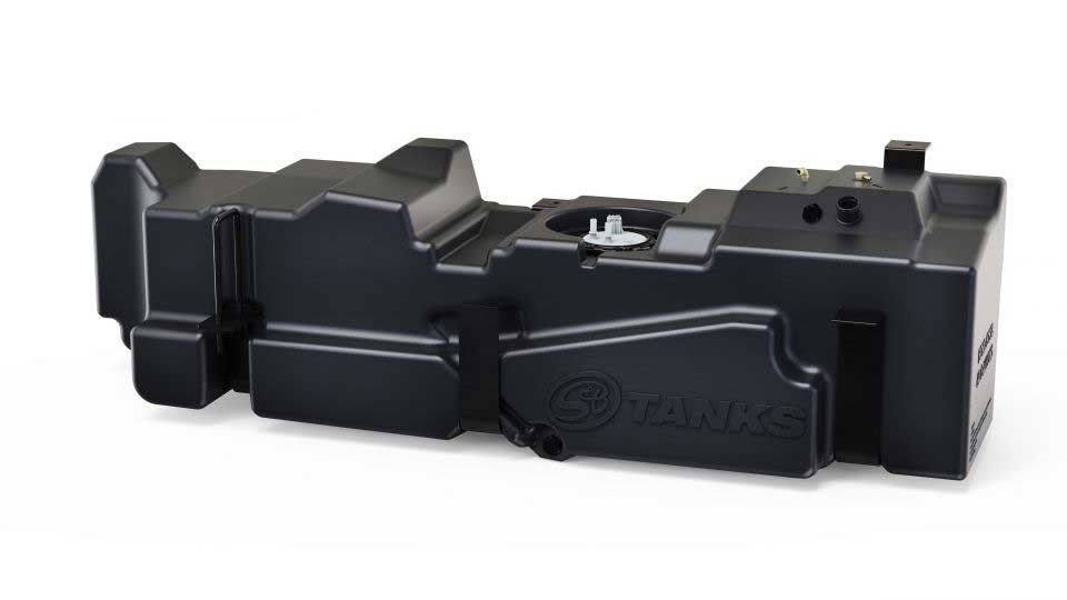 S&amp;B 56 Gallon Replacement Fuel Tank for 11-16 6.7L Ford Powerstroke Crew Cab Short Bed