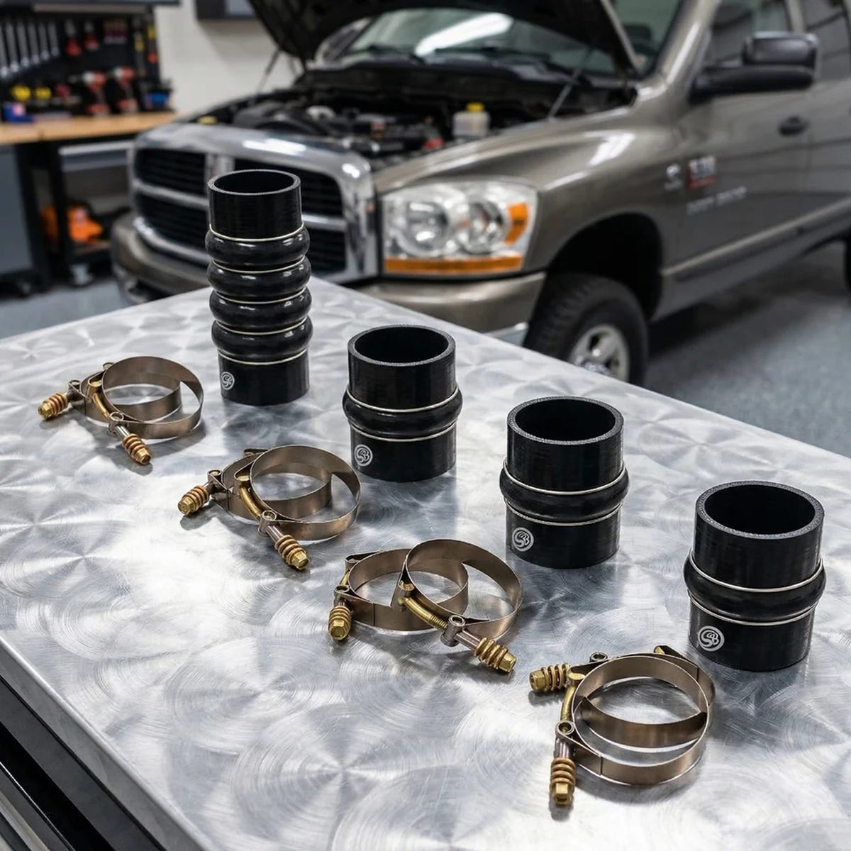 S&amp;B Hot And Cold Side Boot Kit 03-07 Ram 5.9L Cummins