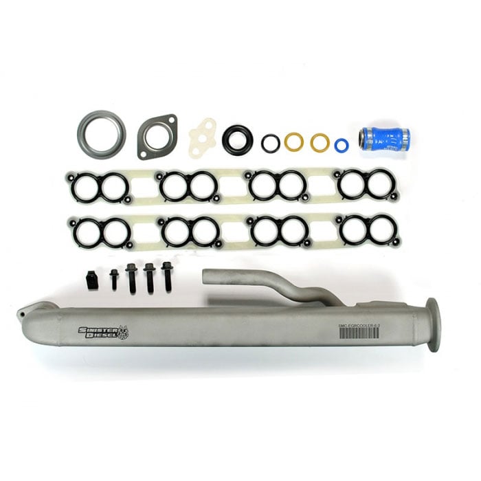 Sinister Diesel EGR Cooler w and Install Kit for for 04.5-07 Ford 6.0L Powerstroke