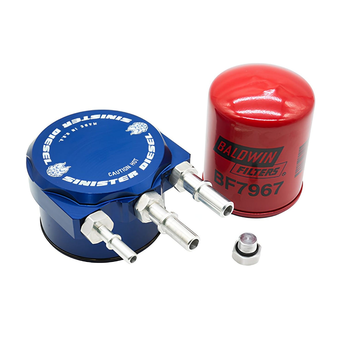 Sinister Diesel Fuel Filter Conversion Kit for 11-23 Ford 6.7L Powerstroke