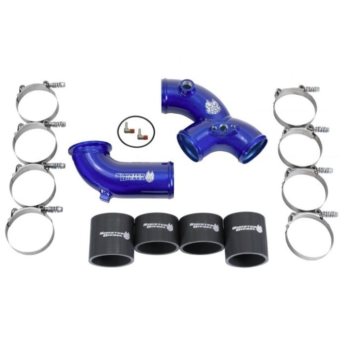 Sinister Diesel Charge Pipe &amp; Intake Elbow Kit 99.5-03 Ford 7.3L Powerstroke