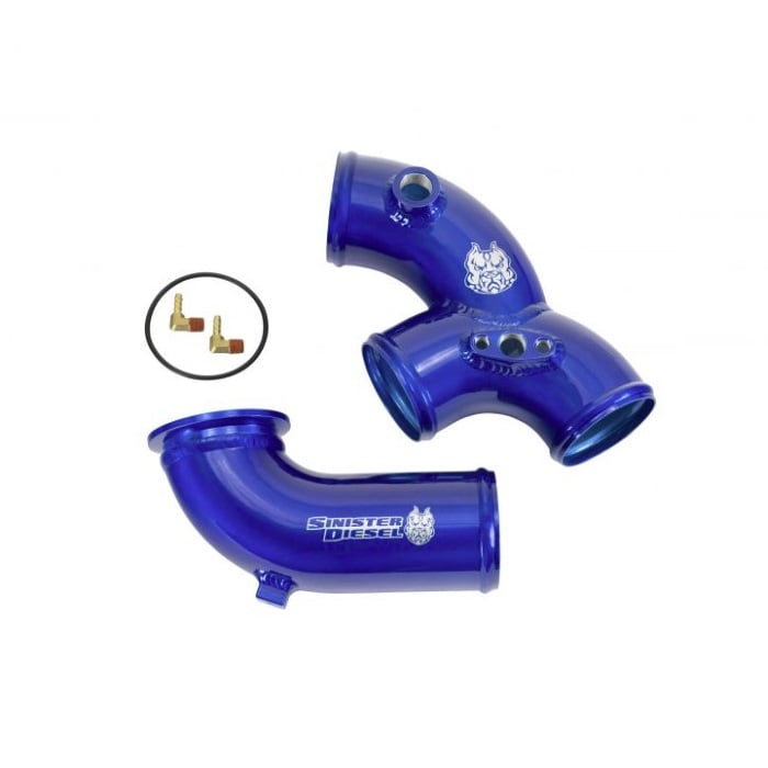 Sinister Diesel Charge Pipe &amp; Intake Elbow Kit 99.5-03 Ford 7.3L Powerstroke