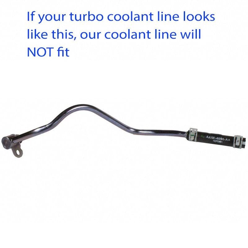 Sinister Diesel Turbo Coolant Feed Line for 11-14 Ford 6.7L Powerstroke