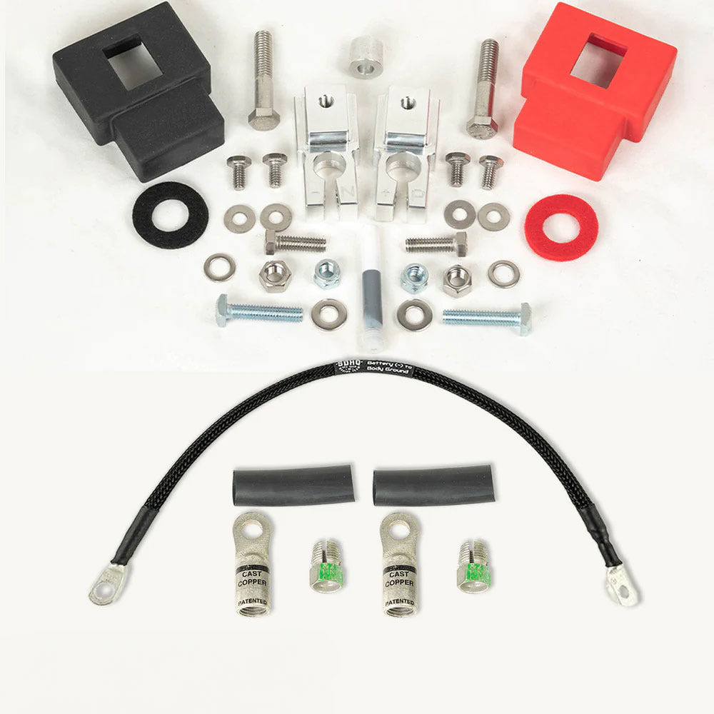 SDHQ Built Billet Single Battery Terminal Kit for 17-19 Ford F-250 and F-350
